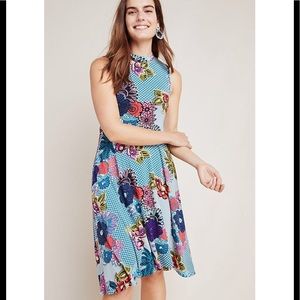 NWT Anthropologie Maeve Cyprus Swing a Dress Sz XS